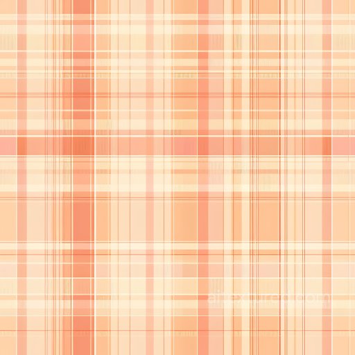 Seamless 3D Plaid Patterned Translucent Metal PBR Texture in Soft Orange Tones texture preview