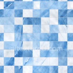 seamless Seamless 3D Blue and White Marble Chessboard Pattern PBR Texture texture 8k free download PBR