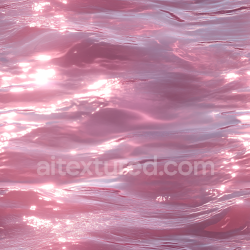 seamless Seamless 3D Pink Stylized Ocean Surface PBR Texture with Reflective Waves texture 8k free download PBR