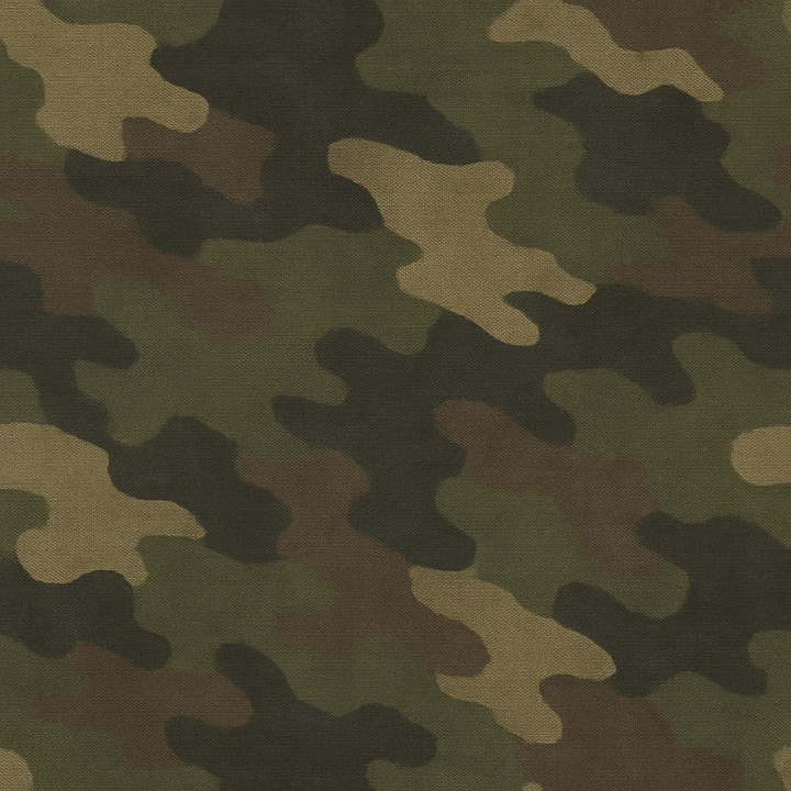 Olive Drab Woodland Camo Fabric seamless PBR texture preview