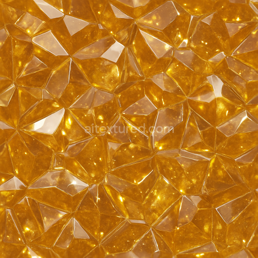 Seamless 3d texture pbr 8k amber crystal dust with glowing crystal aura and shiny surface reflective finish