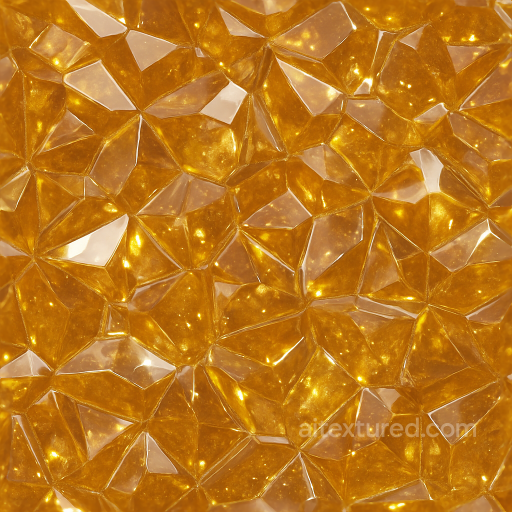 Amber Crystal Dust With Glowing Crystal Aura And Shiny Surface Reflective Finish seamless Crystals PBR texture
