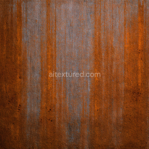 Seamless 3D PBR Rusty Metal Texture Featuring Corrosion and Surface Holes