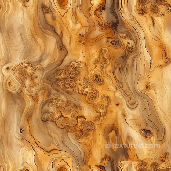 Knotted Burl Wood Seamless Texture with Warm Grain Patterns Wood texture preview