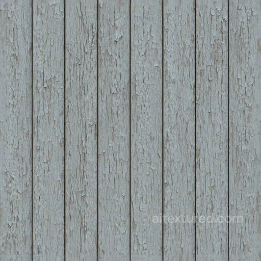 Privacy Fence With Painted Wood And Peeling Paint Effect seamless Fences PBR texture