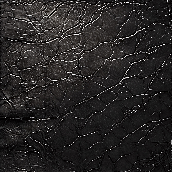 Cracked Black Leather With Deep Wrinkles And Fine Grain seamless PBR texture preview