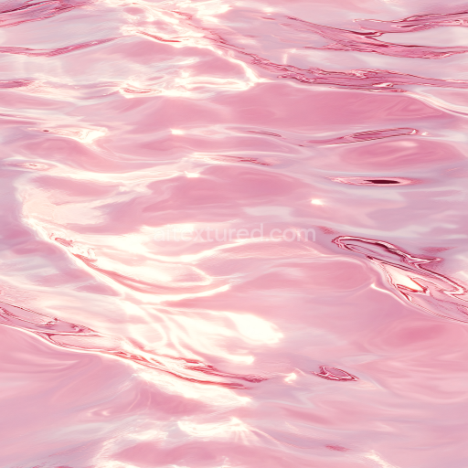 Seamless 3D PBR Texture of Pink Stylized Water with Soft Wave Patterns
