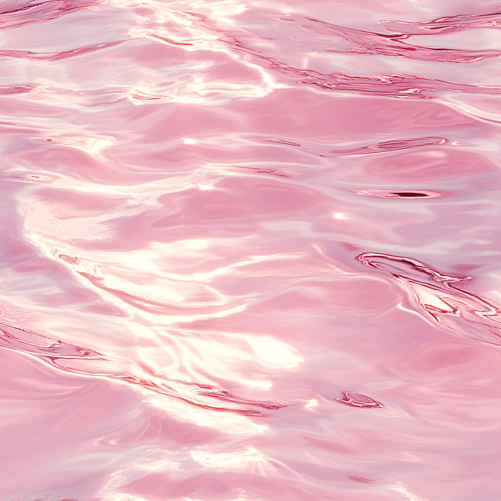 Pink Stylized Water with Soft Wave Patterns seamless PBR texture preview