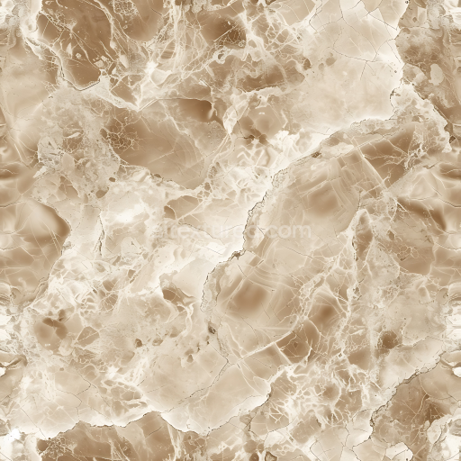 Seamless 3D Cappuccino Natural Marble PBR Texture with Subtle Veins and Glossy Finish