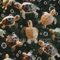 seamless Seamless 3D Inflated PBR Texture of Glossy Vinyl Turtle Shell Pattern with Puffy Cells texture 8k free download PBR