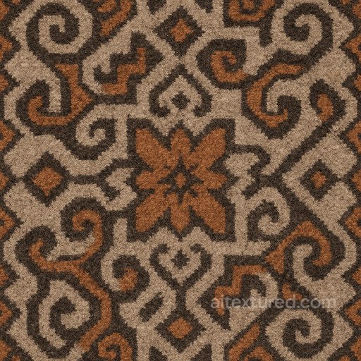 Patterned Wool Carpet Seamless Texture seamless Carpet PBR texture
