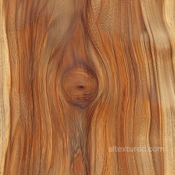 Acacia Wood PBR Texture Featuring Rich Natural Grain and Prominent Knots Wood texture preview