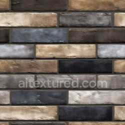 seamless Seamless 3D cracked and weathered brick wall PBR texture with multicolor aged bricks texture 8k free download PBR