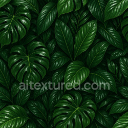 seamless Shiny Tropical Leaves Texture Seamless 1024X1024 texture 1024x1024 free download PBR