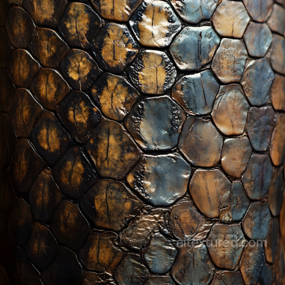 Reptilian Skin Texture with Glossy Scales and Organic Patterns Skin texture preview