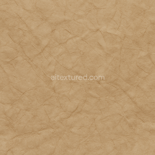 Seamless 3D Texture PBR 8K Vintage Tan Leather with Creased Surface