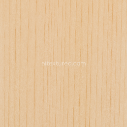 Seamless 3d texture pbr 8k matte finish maple wood with straight grain and light wood tones