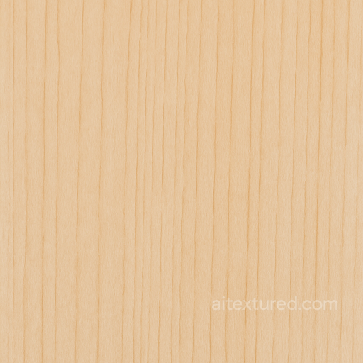 Matte Finish Maple Wood With Straight Grain And Light Wood Tones seamless Furniture wood PBR texture