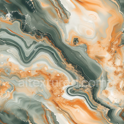 seamless Seamless 3D Fior Di Pesco Marble PBR Texture Featuring Rich Orange and Green Veining texture 8k free download PBR