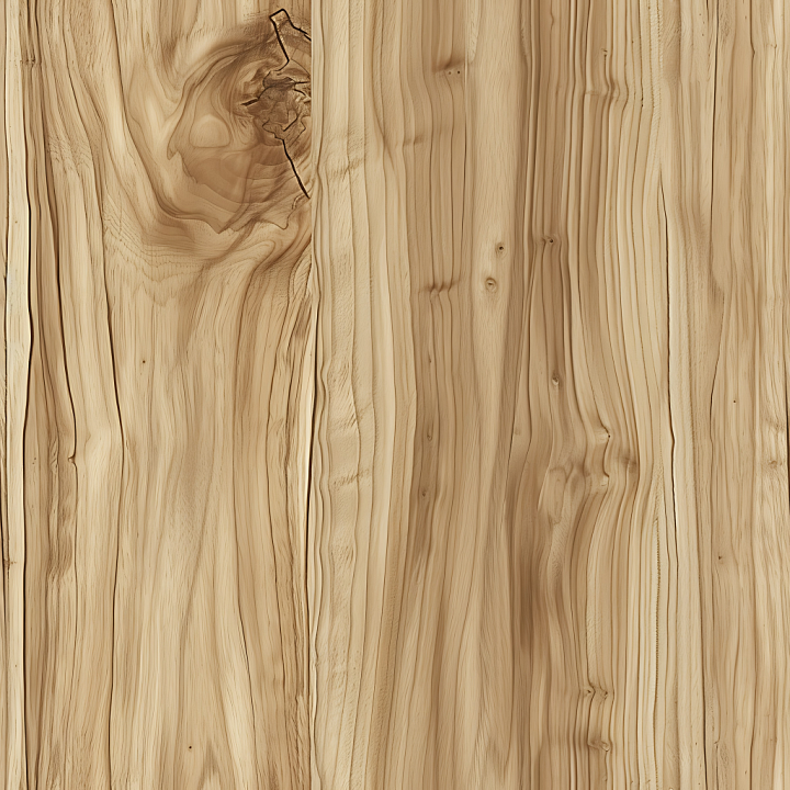 Light Knotted Wood Planks with Natural Grain seamless PBR texture preview