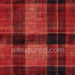 seamless Seamless 3D PBR Texture of Red Plaid Fabric with Distinctive Woven Pattern texture 8k free download PBR