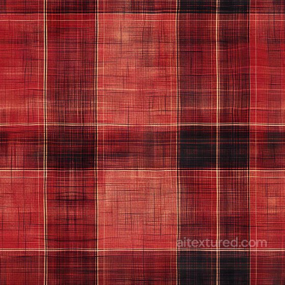 Plaid Metal PBR Texture Featuring Red, Black, and Brown Pattern Plaid texture preview
