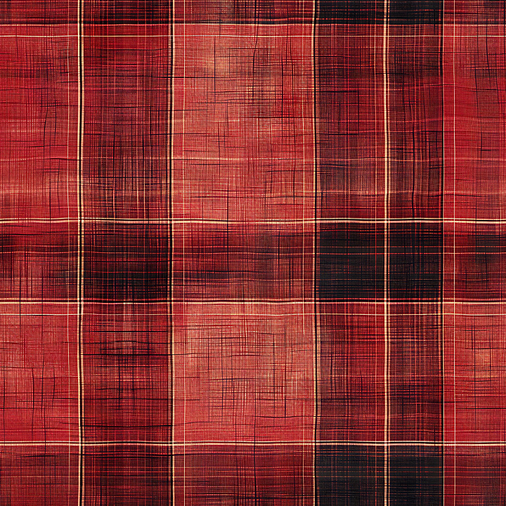 Plaid Metal Featuring Red, Black, and Brown Pattern seamless PBR texture preview