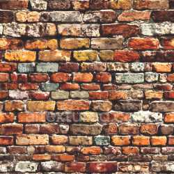 seamless Seamless 3D PBR Texture of Cracked Vintage Multicolor Brick Wall texture 8k free download PBR