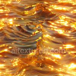 seamless Seamless 3D PBR Texture of Glossy Flowing Golden Fluid Surface texture 8k free download PBR
