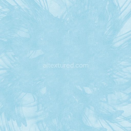 Seamless 3D PBR Light Blue Watercolor Texture with Soft Diffuse Splash Pattern
