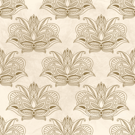 Floral Pattern Texture with Ornate Beige Motifs Flower texture preview