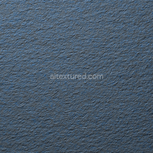 Seamless 3D Felt PBR Texture with Dense Blue Wool Surface and Fine Fibrous Grain