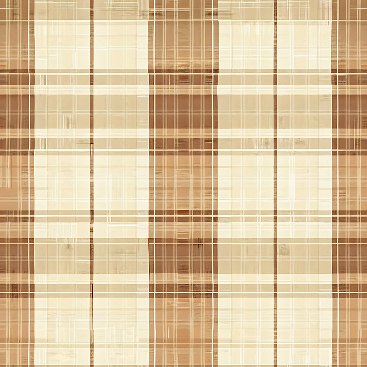 Plaid Fabric in Beige and Brown Tones seamless PBR texture preview