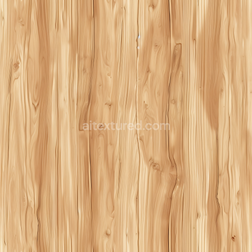 Seamless 3D PBR Texture of Light Pine Wood Planks with Natural Grain and Knots