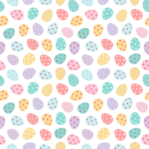 All Christmas Digital paper Texture of Pastel Easter Eggs with Heart Patterns seamless All Christmas Digital paper PBR texture