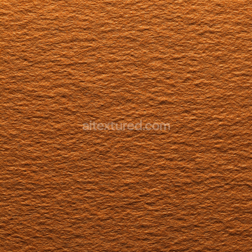 Seamless 3D Felt PBR Texture Featuring Dense Soft Brown Fibers with Matte Finish