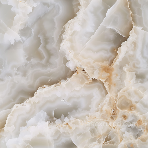 Alabastro Egiziano Natural Marble PBR Texture with Creamy Layered Veins seamless Marble PBR texture