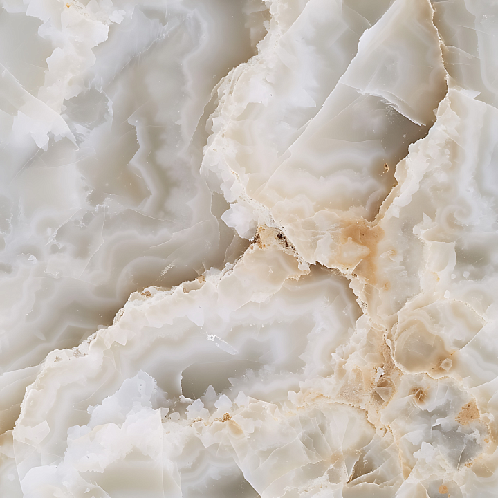 Alabastro Egiziano Natural Marble with Creamy Layered Veins seamless PBR texture preview
