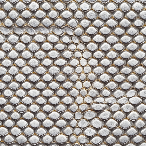 Seamless 3D PBR reptilian skin texture with raised, detailed scale pattern and natural skin microstructure