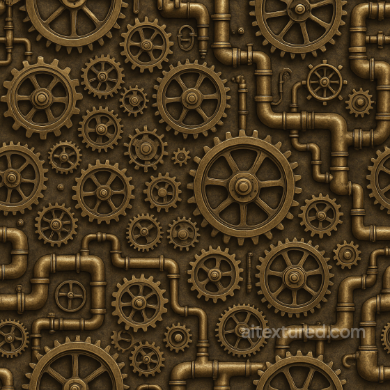 Seamless Water PBR Texture - Make Generative Fill Steampunk Cogs Steam Pipes Theme Water texture preview