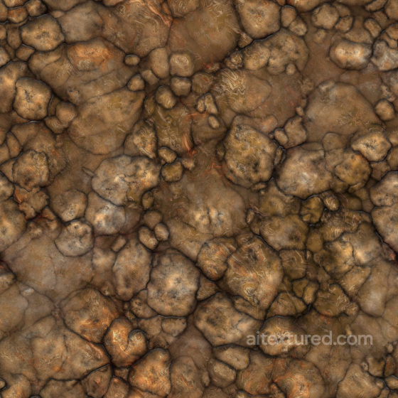 Stylized Archviz Ground Handpainted Rocks Stone Substance - Seamless PBR Texture Stone texture preview