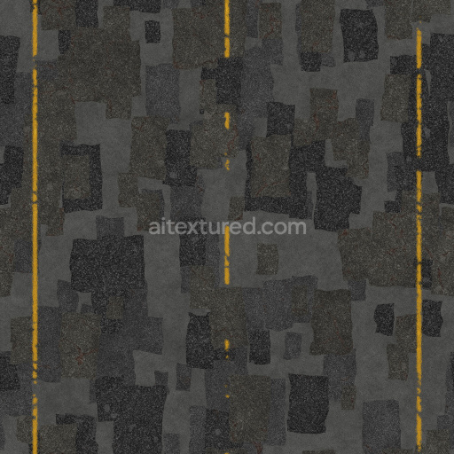 Asphalt Dark Road Pavement Tileable Coarse Weathered Gritty Rough Urban