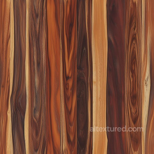 Exotic Wood Planks PBR Texture with Deep Grain Patterns and Warm Tones seamless Wood PBR texture