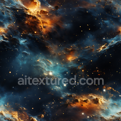 seamless Seamless 3D Space PBR Texture Featuring Dramatic Nebula Clouds and Glowing Starfield texture 8k free download PBR