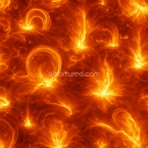 Preview — Seamless 3d texture pbr 8k stellar corona with coronal loops and plasma storm effects