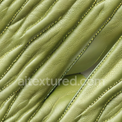 seamless Seamless 3D Green Quilted Leather PBR Texture with Stitched Padded Panels and Natural Grain texture 8k free download PBR