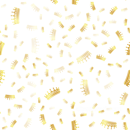 with White Background and Gold Crown Motifs seamless White & Gold PBR texture