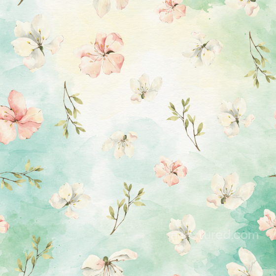 Watercolor Floral Greenery Texture with Soft Pastel Blooms and Leaves watercolor greenery texture preview