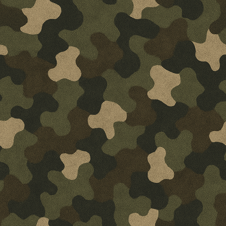 Irregular Shapes Synthetic Fiber Camouflage seamless PBR texture preview