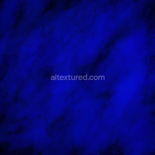 Seamless 3D PBR Watercolor Texture with Vibrant Deep Blue and Soft Black Gradients